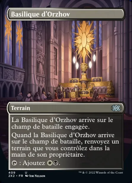 Basilique d'Orzhov, carte Magic 2X2 409 — extension Double Masters 2022