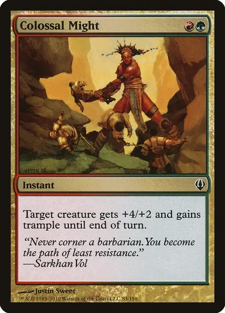 Colossal Might, Magic card ARC 83 — Archenemy set