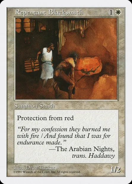 Repentant Blacksmith, Magic card 5ED 54 — Fifth Edition set