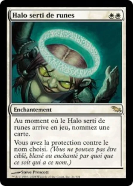 Halo serti de runes, carte Magic SHM 21 — extension Sombrelande