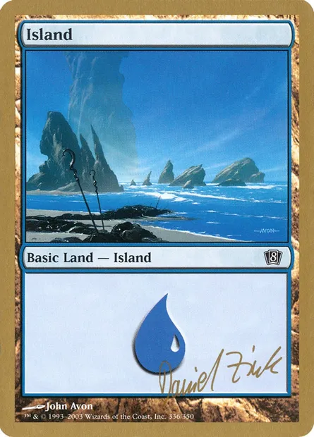 Île, carte Magic WC03 dz336 — extension World Championship Decks 2003