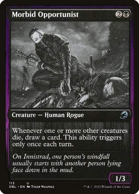 Morbid Opportunist, Magic card DBL 113 — Innistrad: Double Feature set