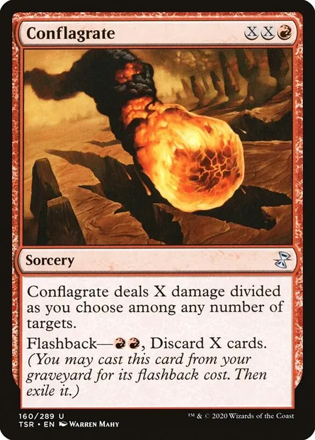 Conflagrate, Magic card TSR 160 — Time Spiral Remastered set