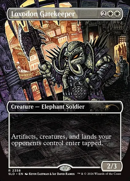 Loxodon Gatekeeper, Magic card SLD 2358 — Secret Lair Drop set