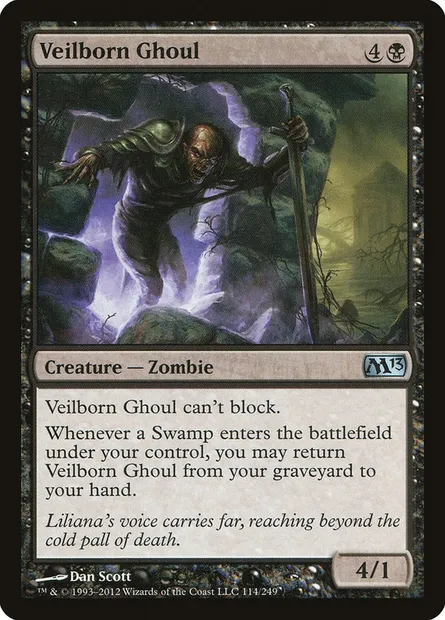 Veilborn Ghoul, Magic card M13 114 — Magic 2013 set