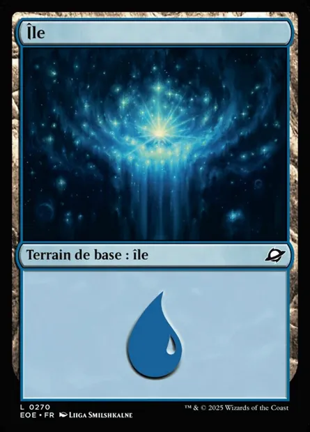 Île, carte Magic EOE 270 — extension Edge of Eternities