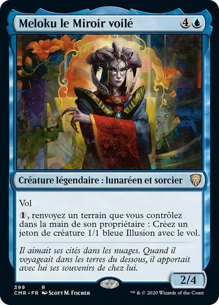 Meloku le Miroir voilé, carte Magic CMR 399 — extension Commander Legends