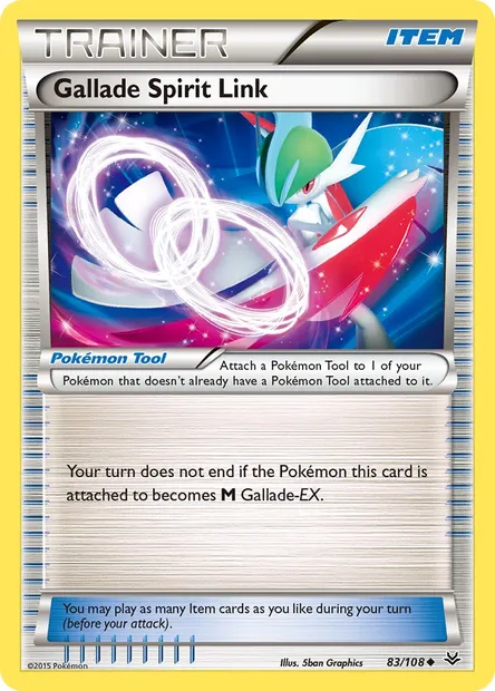 Gallade Spirit Link, Pokémon card ROS 83 — Roaring Skies set