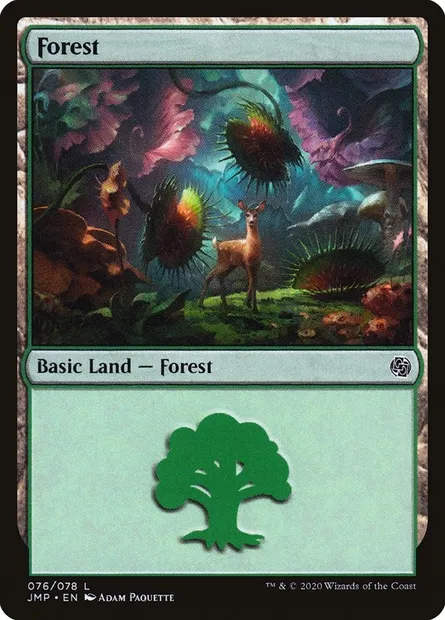 Forest, Magic card JMP 76 — Jumpstart set