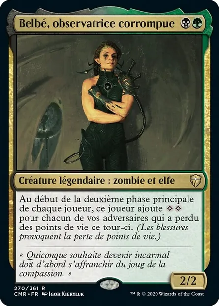 Belbé, observatrice corrompue, carte Magic CMR 270 — extension Commander Legends