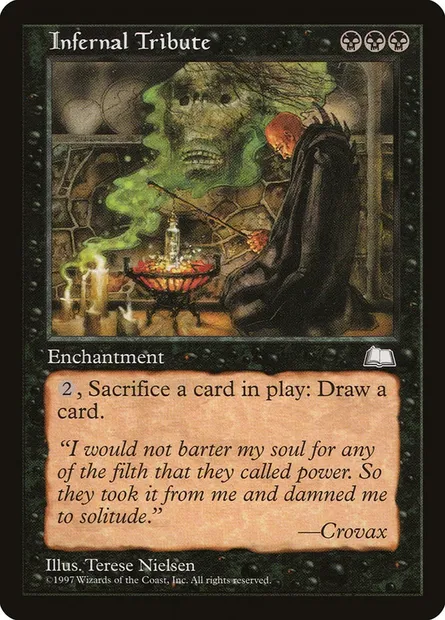 Infernal Tribute, Magic card WTH 73 — Weatherlight set