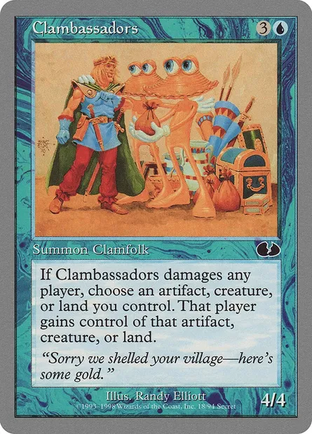 Clambassadors, carte Magic UGL 18 — extension Unglued