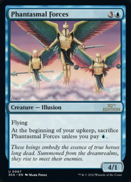 Phantasmal Forces, Magic card 30A 67 — 30th Anniversary Edition set