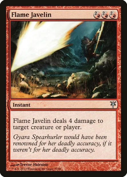 Flame Javelin, Magic card DDK 70 — Duel Decks: Sorin vs. Tibalt set