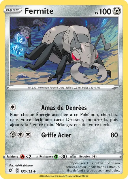 Fermite, carte Pokémon RCL 132 — extension Clash des Rebelles