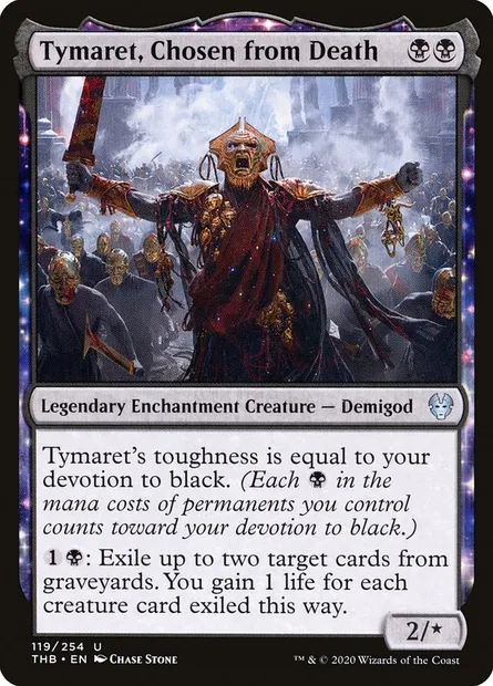 Tymaret, Chosen from Death, Magic card THB 119 — Theros Beyond Death set