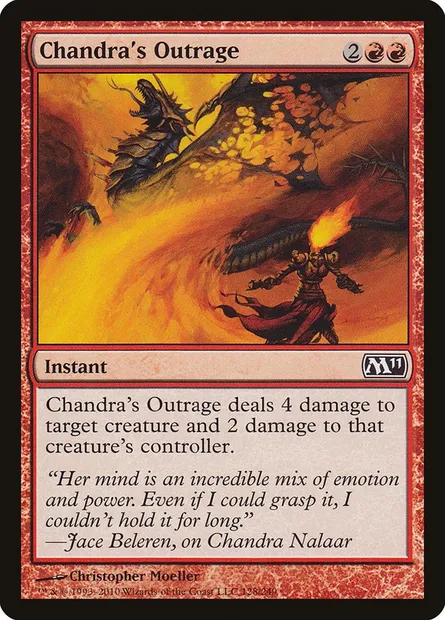 Chandra's Outrage, Magic card M11 128 — Magic 2011 set