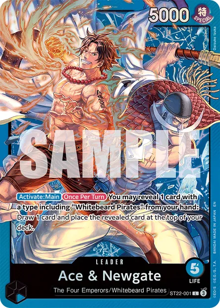 Ace & Newgate, One Piece card ST22-001 — Ace & Newgate set