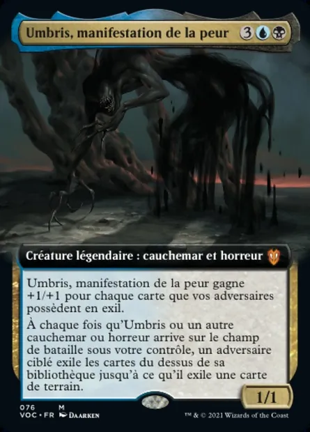 Umbris, manifestation de la peur, carte Magic VOC 76 — extension Crimson Vow Commander