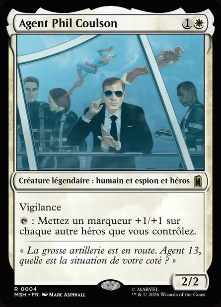 Agent Phil Coulson, carte Magic MSH 4 — extension Marvel Super Heroes