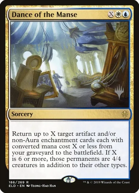 Danse du manoir, carte Magic PELD 186p — extension Throne of Eldraine Promos