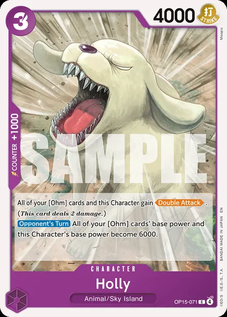 Holly, One Piece card OP15-071 — ADVENTURE ON KAMI’S ISLAND set