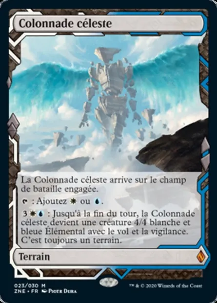 Colonnade céleste, carte Magic ZNE 23 — extension Zendikar Rising Expeditions