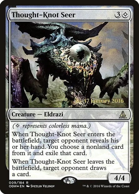 Thought-Knot Seer, Magic card POGW 9s — Oath of the Gatewatch Promos set