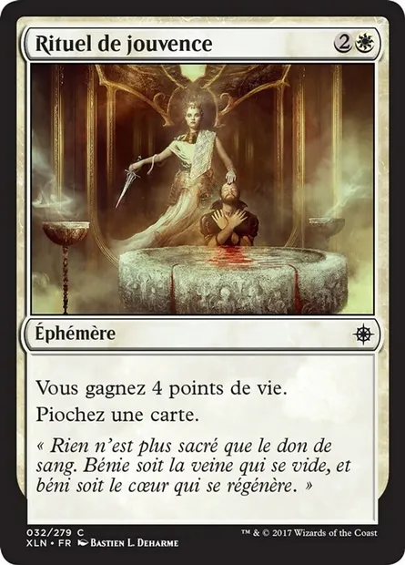 Rituel de jouvence, carte Magic XLN 32 — extension Ixalan