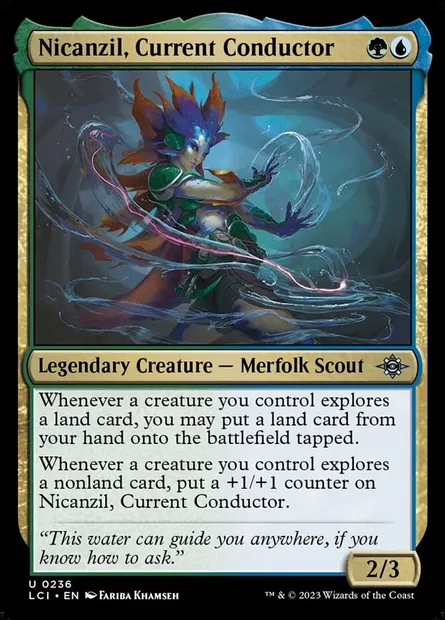 Nicanzil, Current Conductor, Magic card LCI 236 — The Lost Caverns of Ixalan set