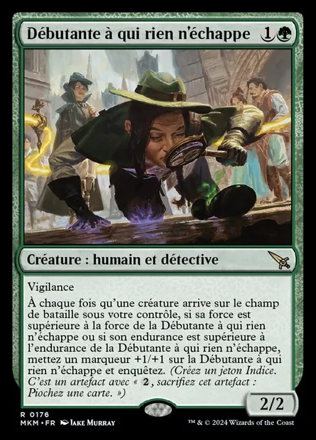 Débutante à qui rien n'échappe, carte Magic MKM 176 — extension Murders at Karlov Manor