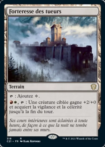 Forteresse des tueurs, carte Magic C21 318 — extension Commander 2021