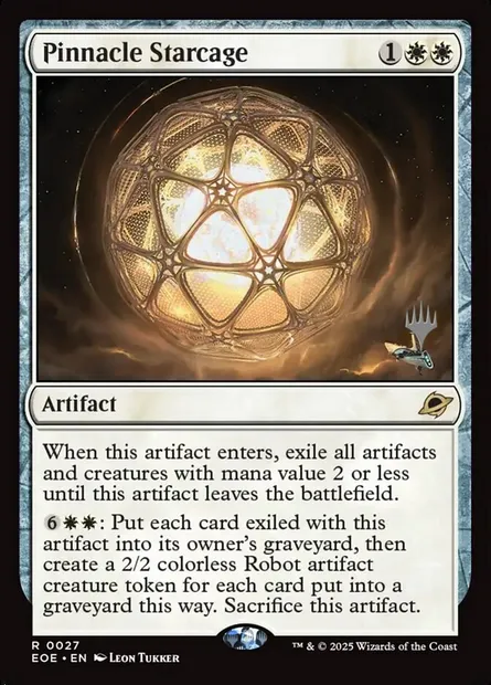 Pinnacle Starcage, Magic card PEOE 27p — Edge of Eternities Promos set