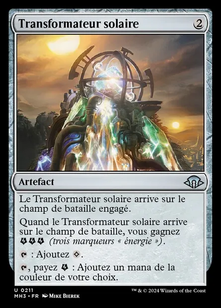Transformateur solaire, carte Magic MH3 211 — extension Modern Horizons 3