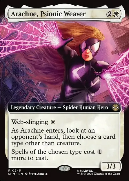 Arachne, Psionic Weaver, Magic card SPM 245 — Marvel's Spider-Man set