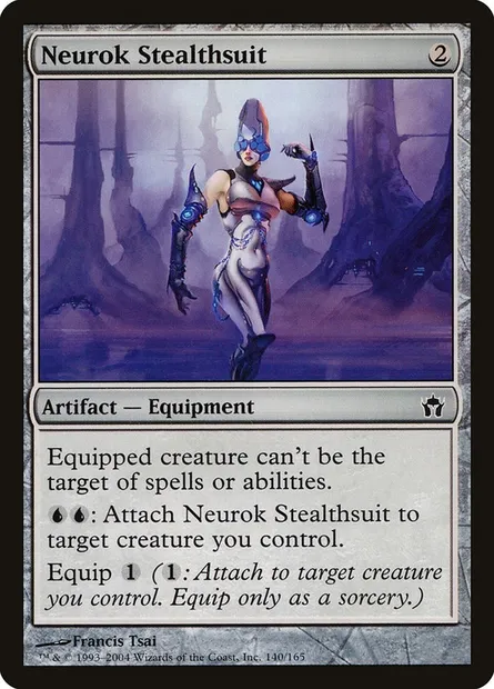 Neurok Stealthsuit, Magic card 5DN 140 — Fifth Dawn set