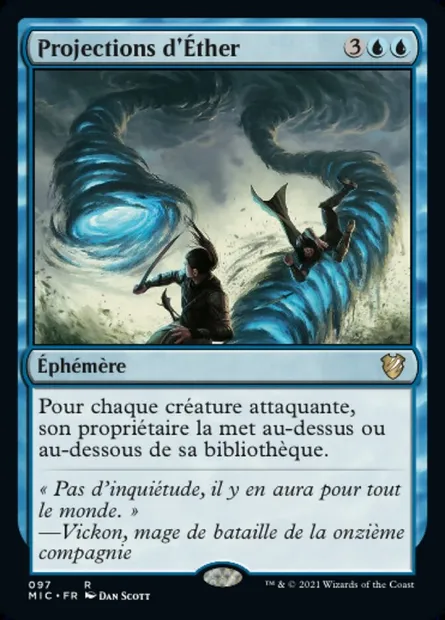 Projections d'Éther, carte Magic MIC 97 — extension Midnight Hunt Commander
