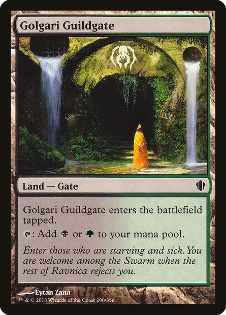 Golgari Guildgate, Magic card C13 290 — Commander 2013 set