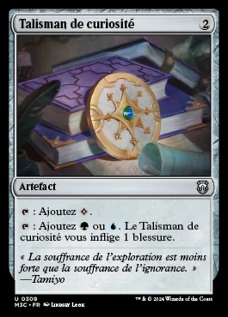Talisman de curiosité, carte Magic M3C 309 — extension Modern Horizons 3 Commander