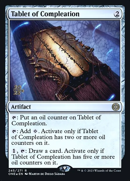 Tablet of Compleation, Magic card PONE 245s — Phyrexia: All Will Be One Promos set