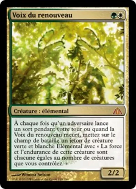 Voix du renouveau, carte Magic DGM 114 — extension Le labyrinthe du dragon