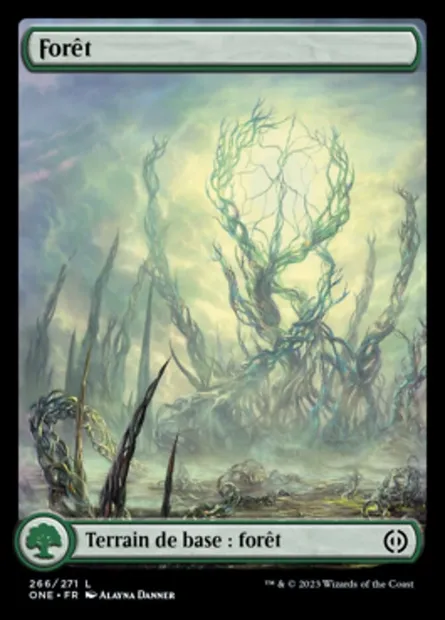 Forêt, carte Magic ONE 266 — extension Tous Phyrexians