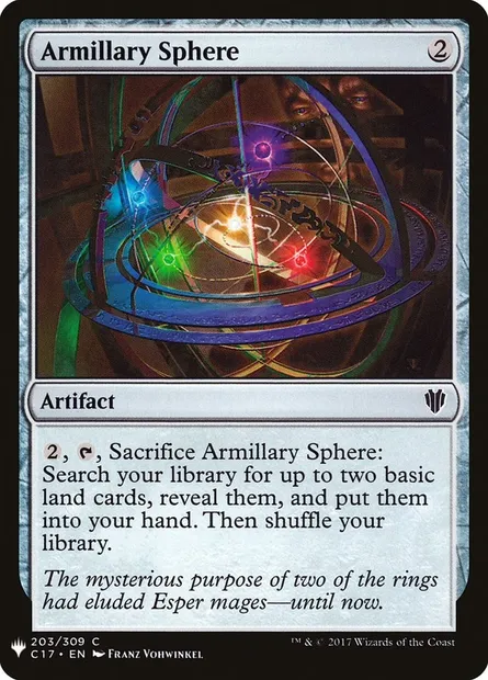 Armillary Sphere, Magic card PLST C17-203 — The List set