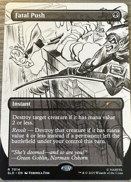 Poussée fatale, carte Magic SLD 7014 — extension Secret Lair Drop