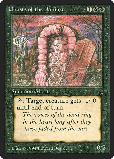 Ghosts of the Damned, carte Magic LEG 98 — extension Legends