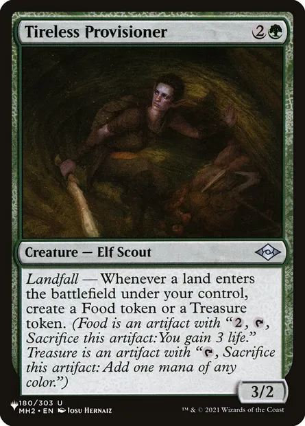 Tireless Provisioner, Magic card PLST MH2-180 — The List set