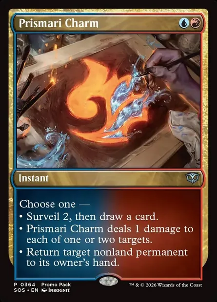 Prismari Charm, Magic card SOS 364 — Secrets of Strixhaven set
