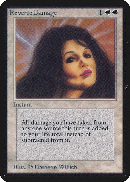 Reverse Damage, Magic card LEA 35 — Limited Edition Alpha set
