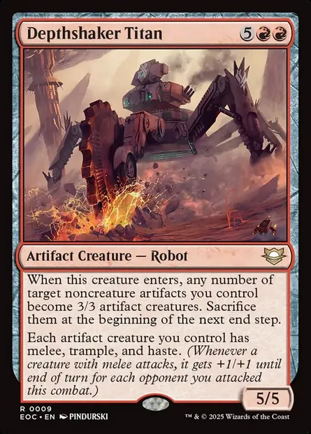Depthshaker Titan, Magic card EOC 9 — Edge of Eternities Commander set