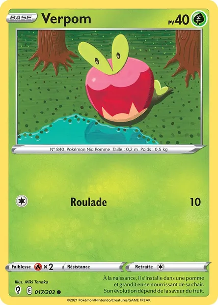 Verpom, carte Pokémon EVS 17 — extension Évolution Céleste